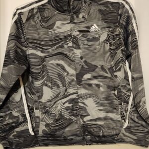Adidas Monochrome Wave Pattern Jacket